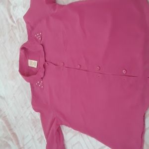 Pink button down shirt
